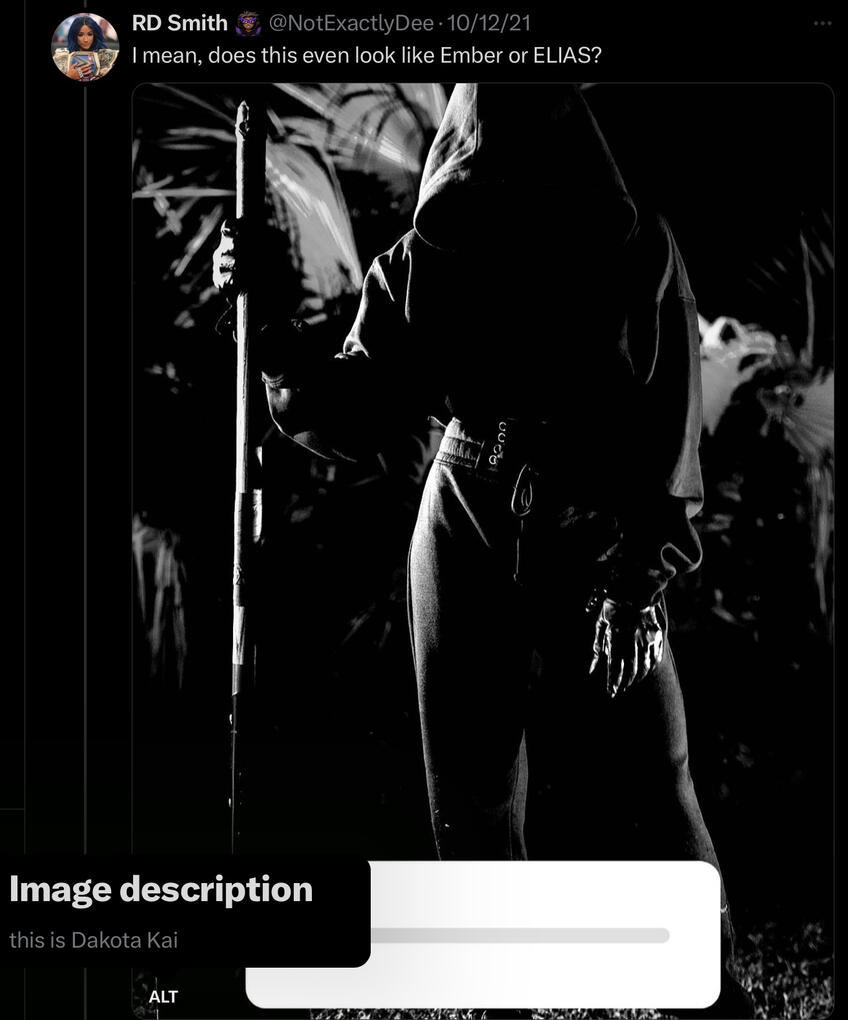 I mean, does this even look like Ember (Moon) or ELIAS? (this is Dakota Kai)